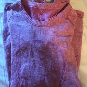 Cute pink and glitter lulu long sleeve